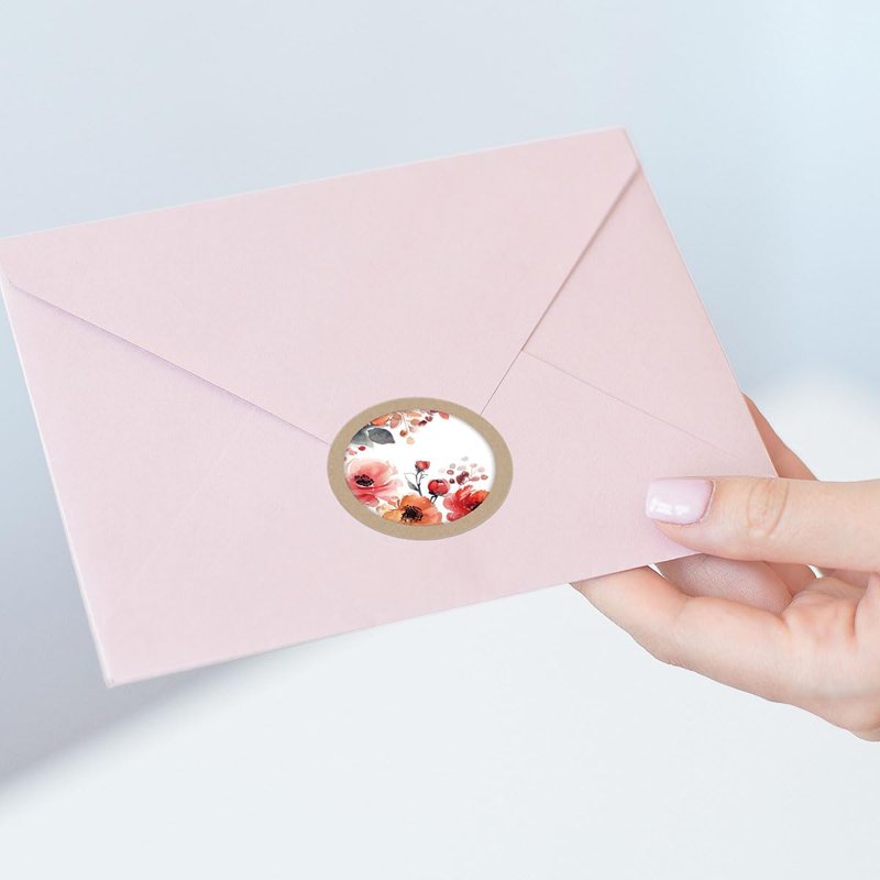 Cheerful Vibes Seals (4 Designs) - Self-Stick 1.5" Envelope Seals Set of 24