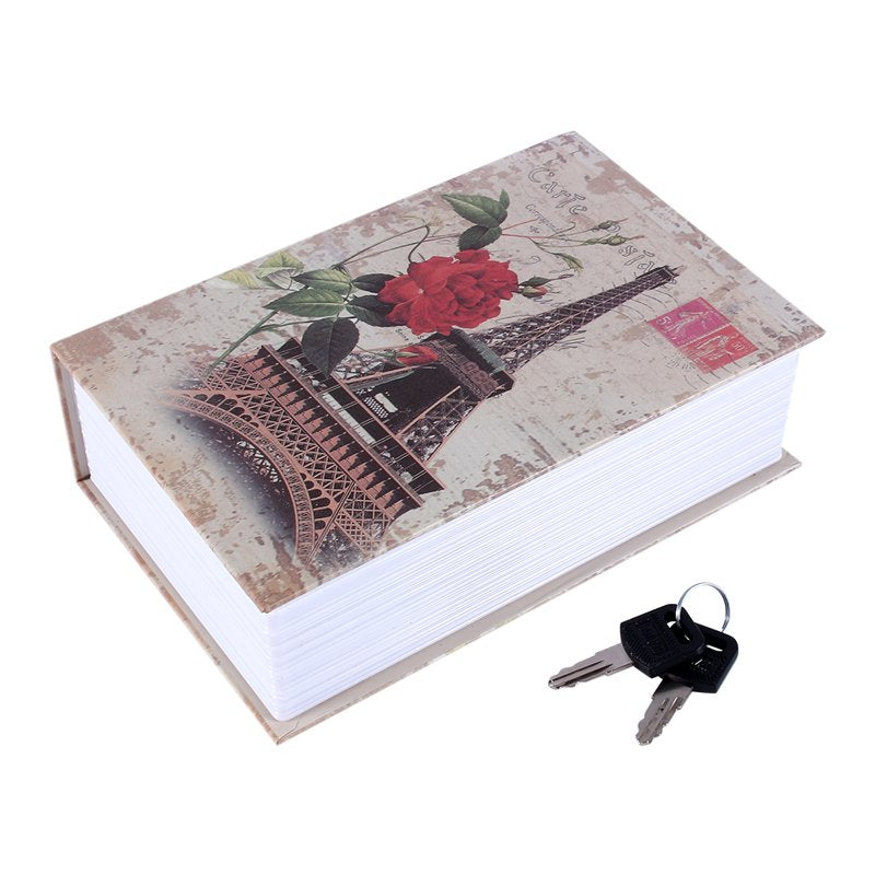 Fake Book Safe Security Lock Box Hidden Safe for Valuables with Keys