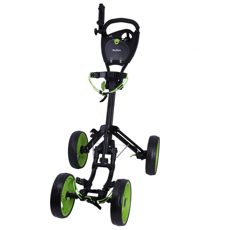 MacGregor Response Deluxe 4-Wheel Golf Cart - Black/Green (Variation: Black/Green)