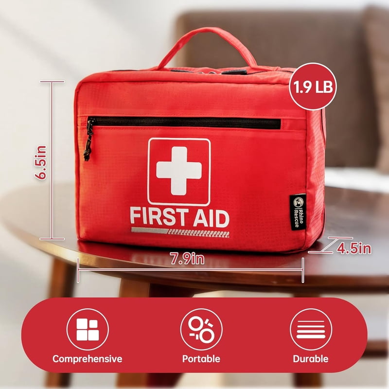 All-Purpose First Aid Kit 240 Pieces Portable Emergency Medical Supplies