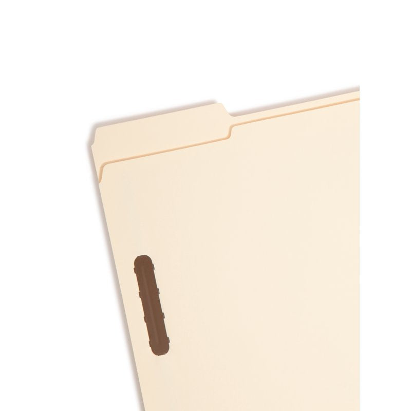 Office File Folders with Fasteners - Manila 1/3 Cut Top Tab, 50 Pack