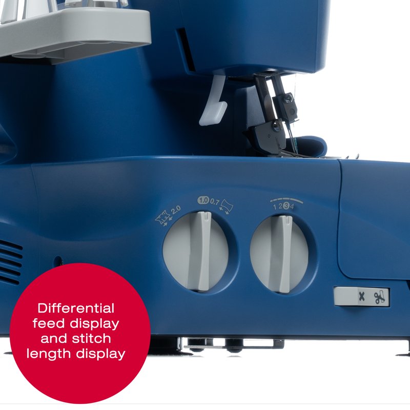 SINGER Mechanical Serger Sewing Machine - 1300 Stitches/Min, 2-4 Thread Options, Differential Feed, Free Arm