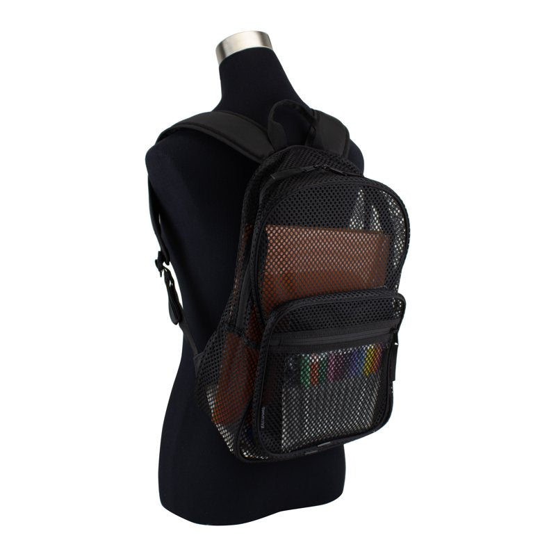 Unisex City Mesh Backpack - 16 Inch School & Travel Bag, Multiple Colors