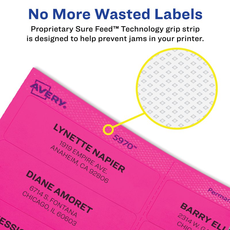 Removable Neon Labels - Assorted Bright Color Coding Stickers, 120 Pack