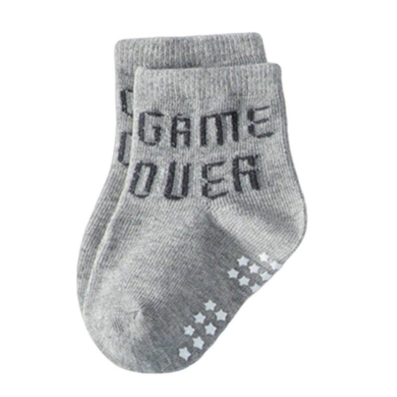 Kids Ankle Socks 12 Pack Non-Slip Grip Cotton Toddler & Baby Socks for Boys Girls