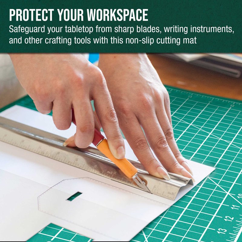 Self-Healing Cutting Mat with Grid for Crafts Sewing Quilting and Scrapbooking