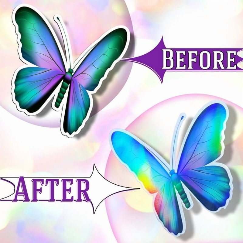 Rainbow Holographic Self-Adhesive Laminating Sheets A4 - 20 or 60 Sheets