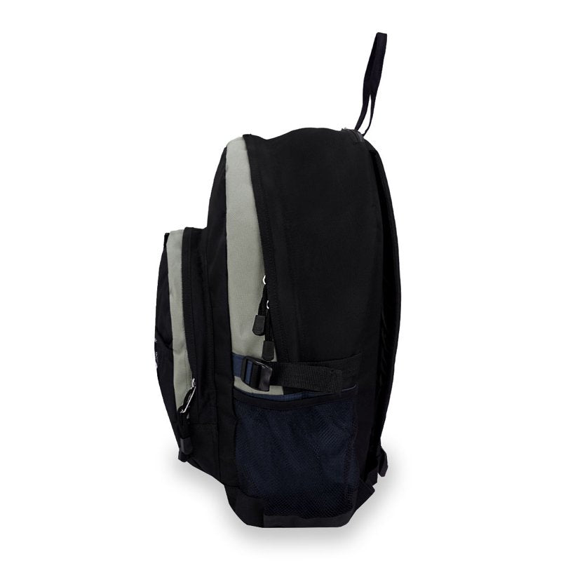Unisex Sporty Backpack with Large Main Compartment and Mesh Pockets – 19 Inch