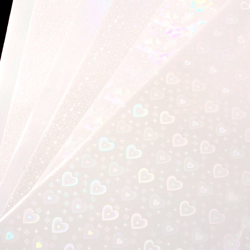 Holographic Sticker Paper 30 Sheets A4 Waterproof Vinyl Crafts DIY Overlay