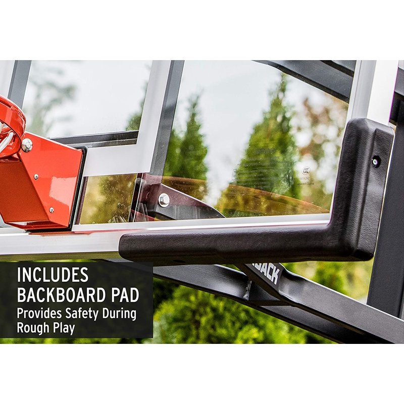 In-Ground Basketball Hoop with Tempered Glass Backboard & Pro-Style Rim