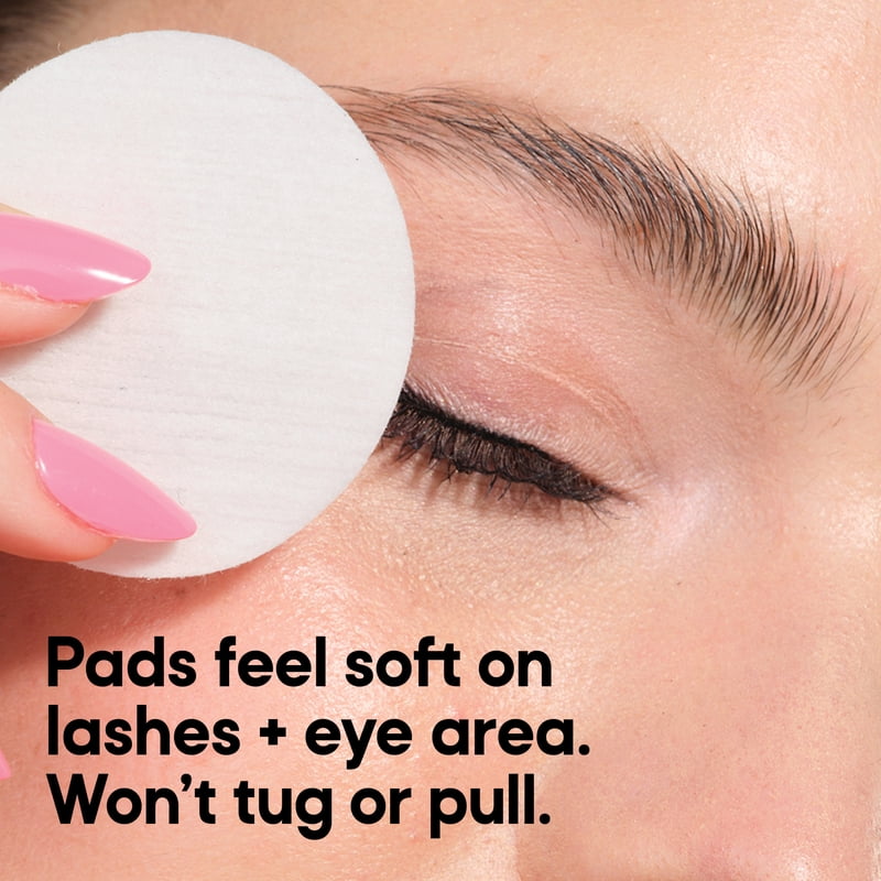 Longwear & Waterproof Eye Makeup Remover Pads - 120 Count, Gentle & Hypoallergenic