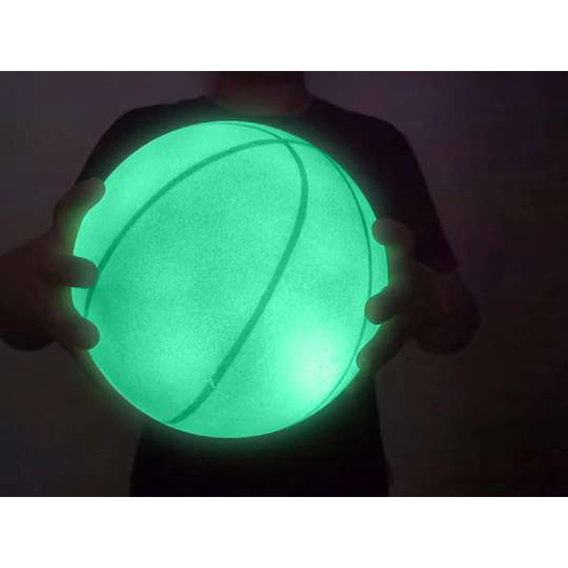 Glow-in-the-Dark Foam Basketball No. 7 - Regulation Size Indoor Outdoor Play