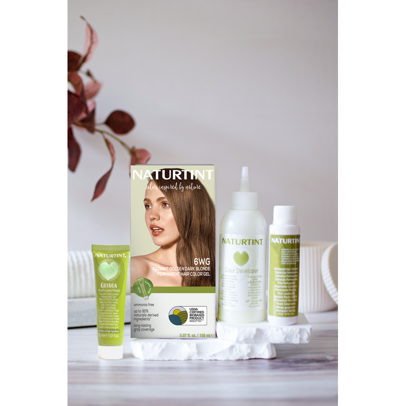 Natural Permanent Hair Color Kit for All Shades - Long Lasting, Vegan & Ammonia-Free