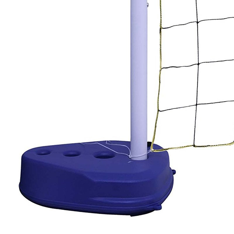 Pool Volleyball Set with 24-Foot Net, Telescoping Poles, Water & Sand Bases
