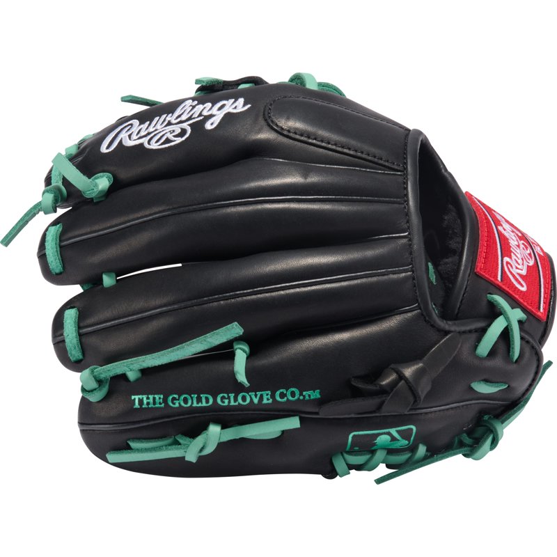 Youth Baseball Glove 11-Inch R9 Pattern with Contour Fit - Black Mint
