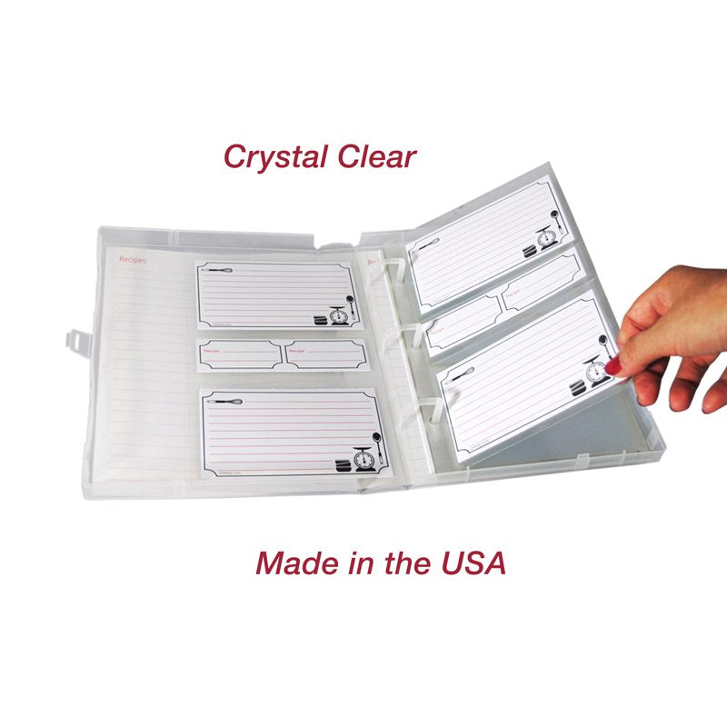 Mini Recipe & Photo Page Protectors 3x5 Inch Pack of 20 Archival Safe Clear