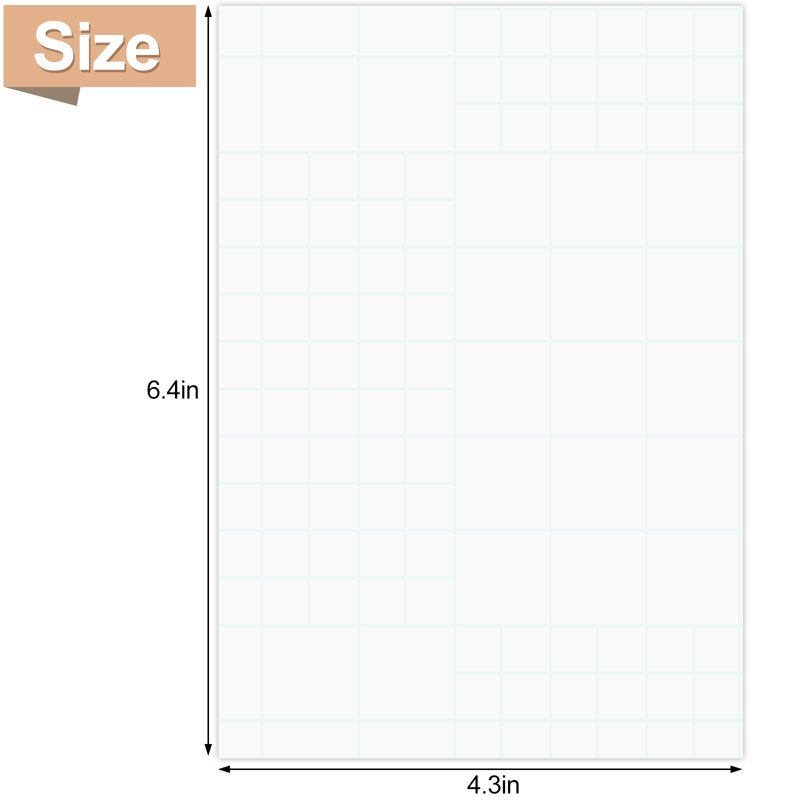 Self-Adhesive Laminating Sheets 4.3x6.4 inches Waterproof & Scratch Resistant - Pack of 64