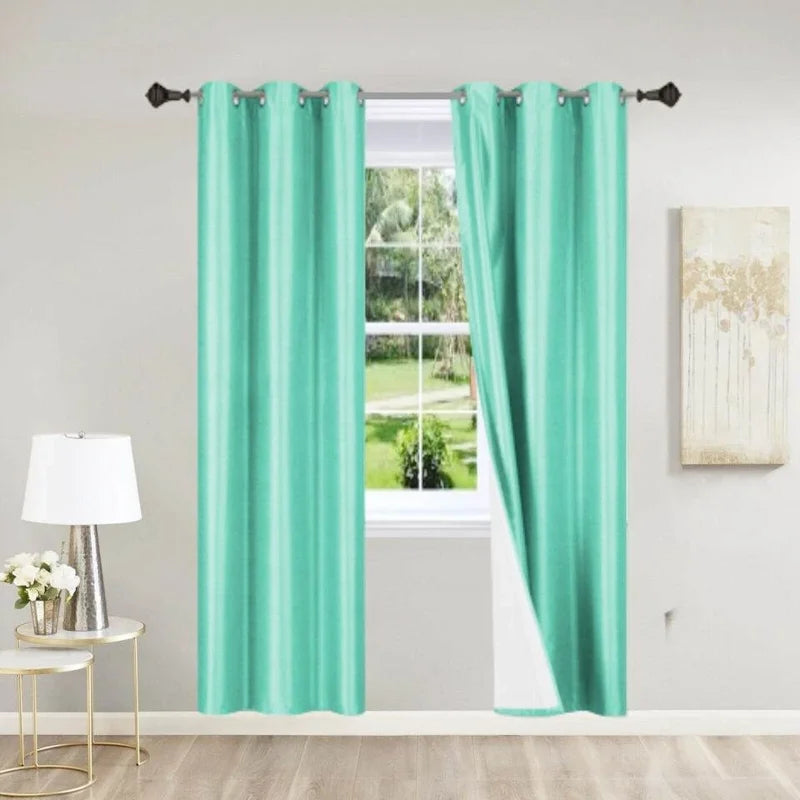 Blackout Window Curtain Panels - 2 Pack, Room Darkening, Noise & Insulation