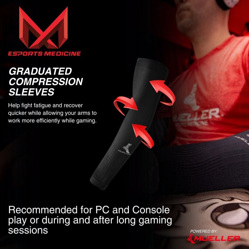 Graduated Compression Gaming Arm Sleeves - Support & Recovery for Esports & Fitness