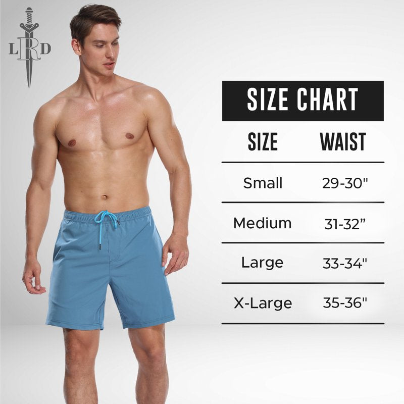 Gettin' Tropical LRD 7-Inch Athletic Shorts with Compression Liner - XL