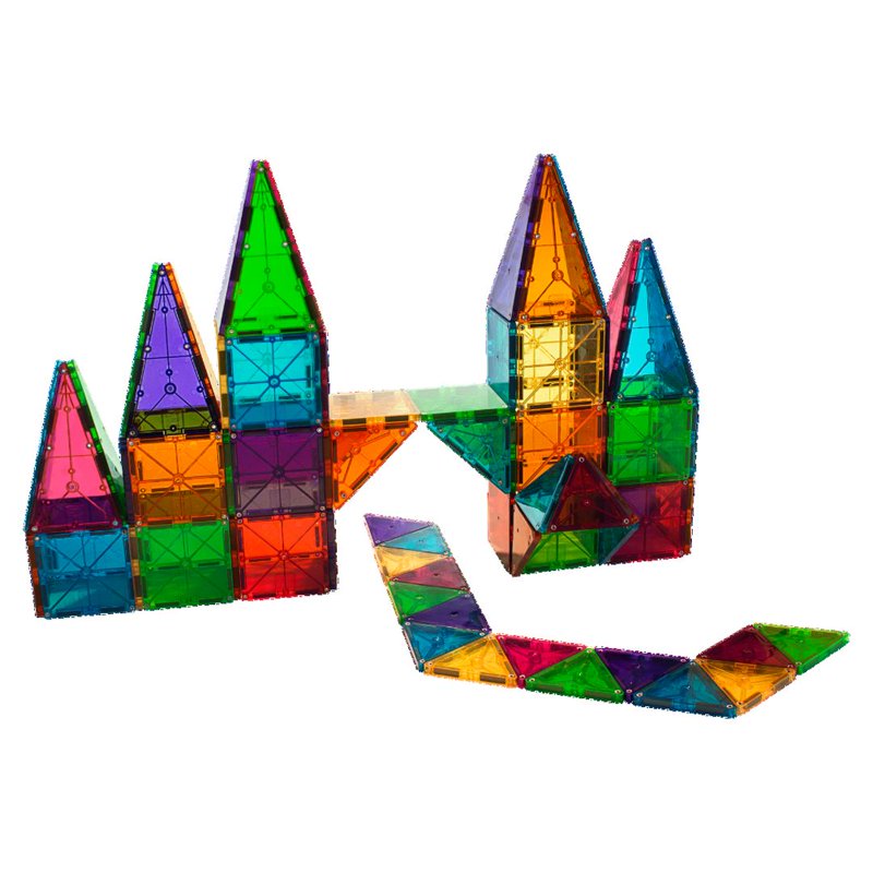 Magna-Tiles Classic 100-Piece Magnetic Building Set for Kids & Classroom