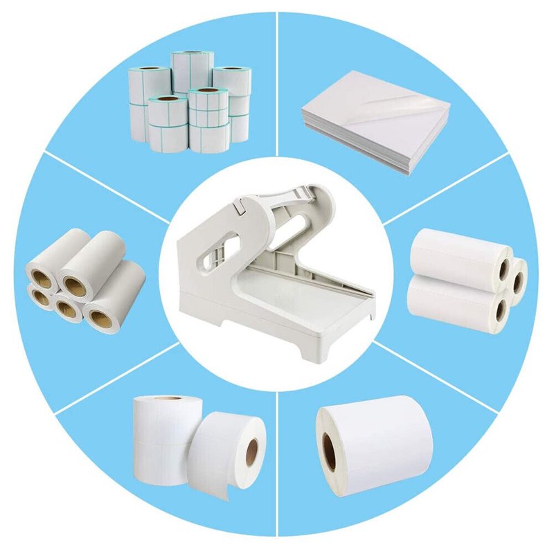 Thermal Label Roll Holder for Dymo Zebra Rollo & Fanfold Label Printer
