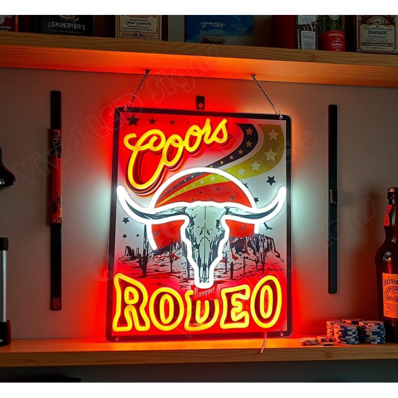 16x9 LED Neon Sign Beer Wall Decor Dimmable USB Powered for Bars & Parties
