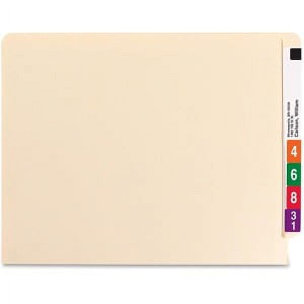 Manila End-Tab File Folders with 2 Fasteners - Letter Size, Pack of 50