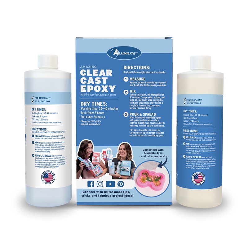 Epoxy Resin for Art & Coating - FDA Compliant Clear Casting 32oz