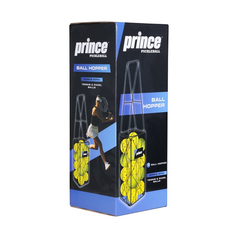 Pickleball Ball Hopper with Non-Slip Handle - Portable Tennis & Padel Collector