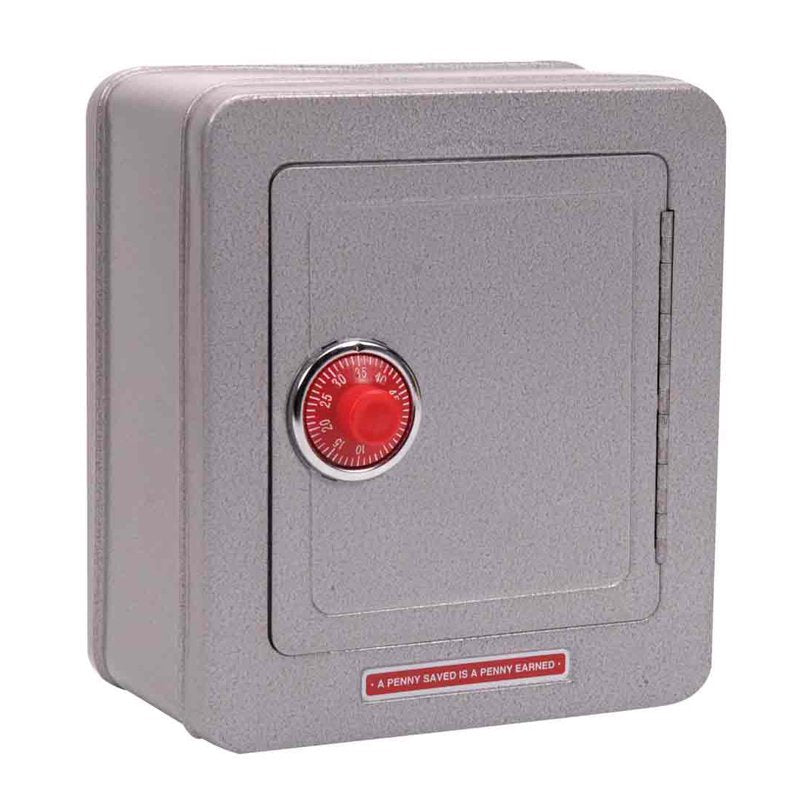 Kids Steel Safe with Alarm and Combination Lock - Toy Treasure Chest