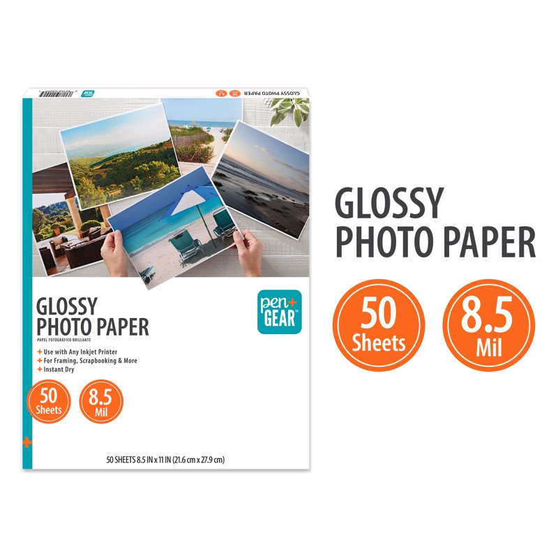 Glossy Inkjet Photo Paper 8.5