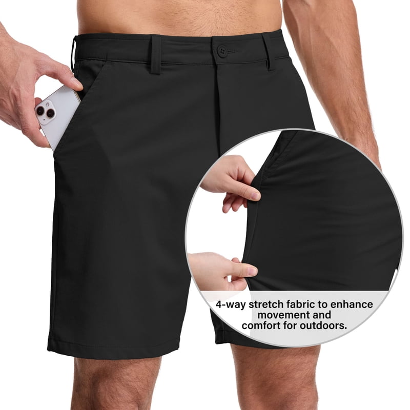 Men's Quick Dry Cargo Shorts for Outdoor Travel Hiking and Fishing