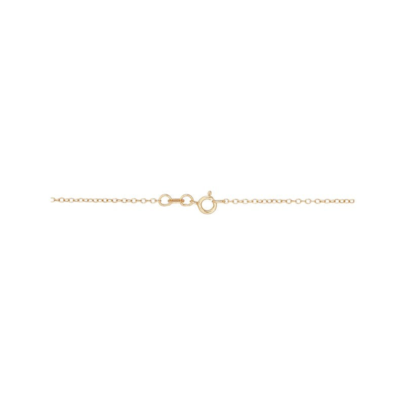 Sterling Silver and 18K Gold Plated Crystal Cross Pendant Necklace - 18 Inch