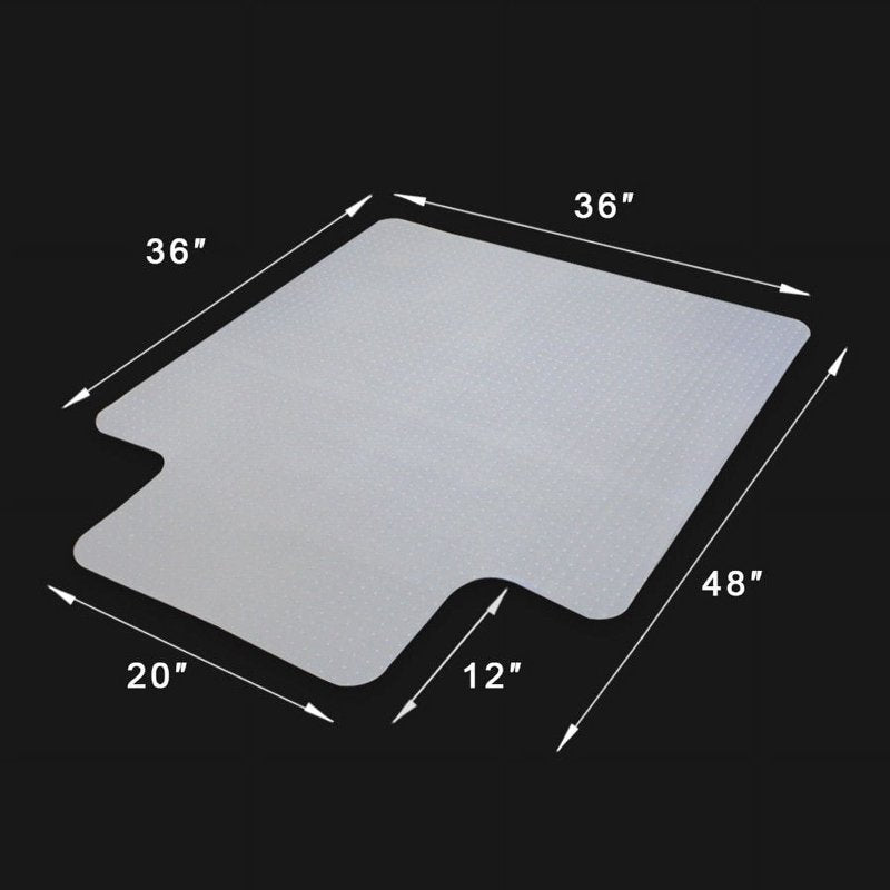 Heavy Duty Transparent Carpet Chair Mat 48x36 Inches for Office & Desk Protection