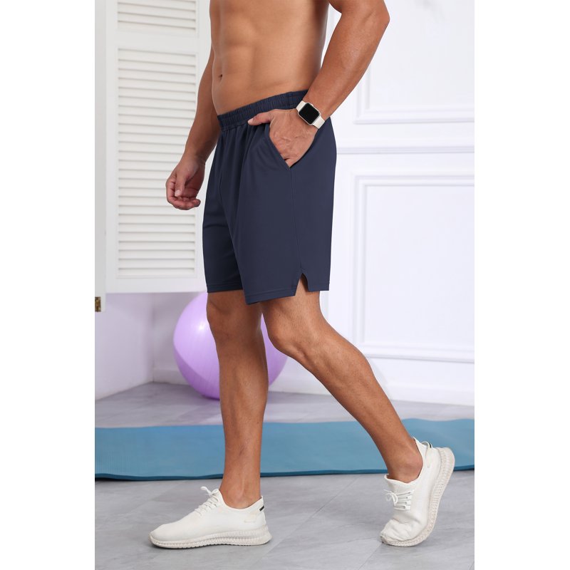 Men's Athletic Running Shorts Quick Dry Lightweight Sports Gym Shorts - 7 Inch Inseam
