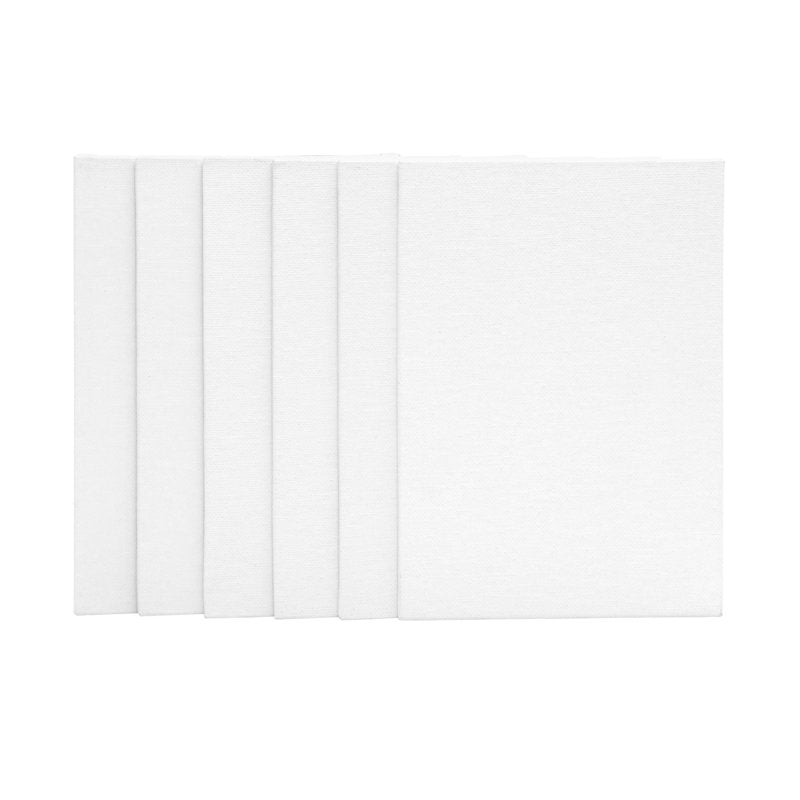 Studio Canvas Panel 5x7 Inch Pack of 6 - Acid-Free Cotton for Painting & Art