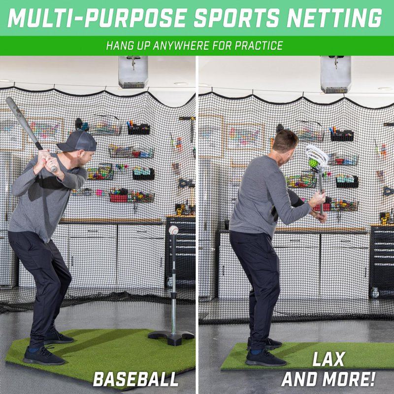GoSports 10 ft x 10 ft Hitting Net - Multi-Sport Practice Netting