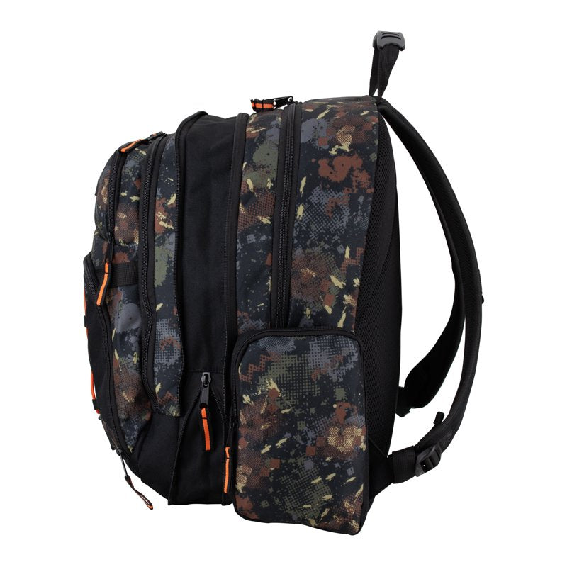 Expandable Bungee Backpack with Multiple Pockets and Water-Resistant Bottom