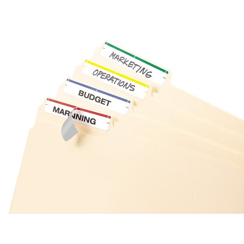 Avery File Folder Labels Assorted 2/3" x 3-7/16" Permanent Adhesive Pack Variants