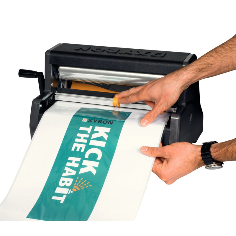 Cold Laminator for Office Use - Hand Crank, Environmentally Safe, 13-Inch Width