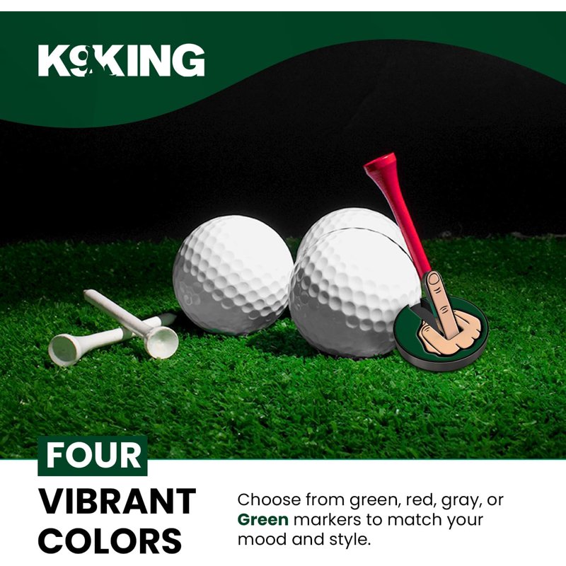Golf Ball Marker Set with Magnetic Hat Clip - Color-Coded Alignment Tools for Men & Women