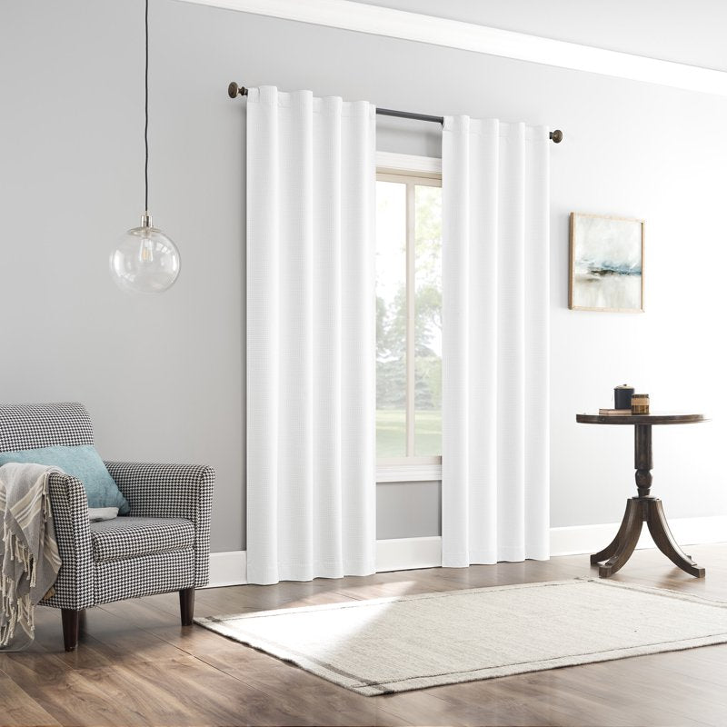 Blackout Curtain Panel Pair with Magnetic Closure - Thermal, Noise Reducing, 37x96 Inches