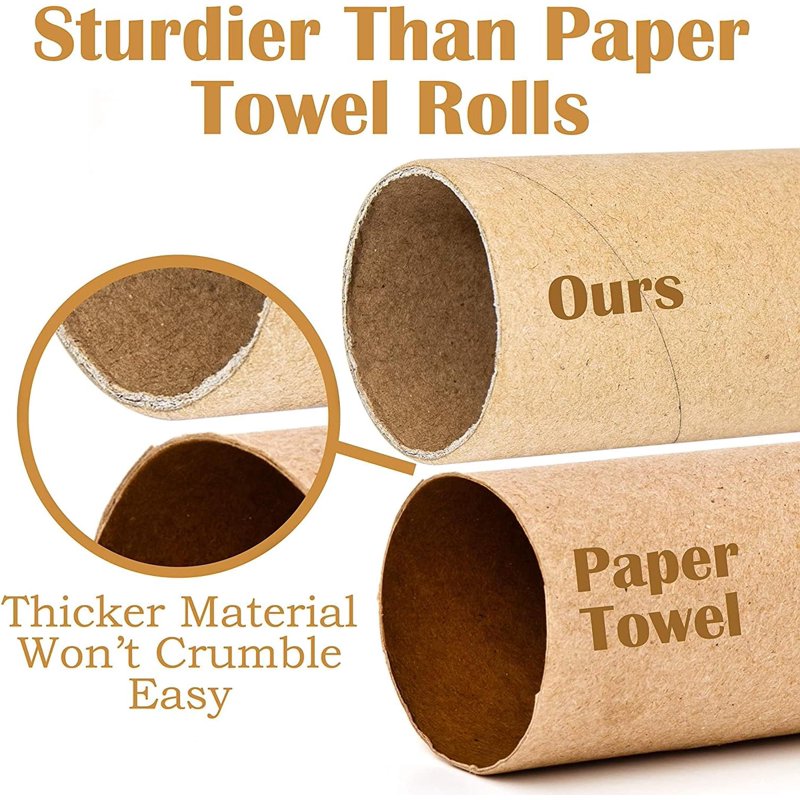 12-Inch Cardboard Roll Tubes for Crafts & Art Projects, 22 Pcs