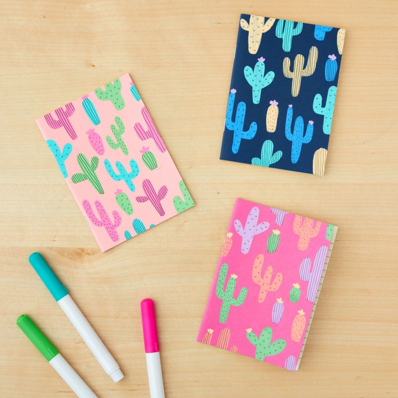 Mini Paper Notebooks Set - 24 Bulk Pocket Journals for Kids & Adults, 6 Colors, 3.5 x 5 in