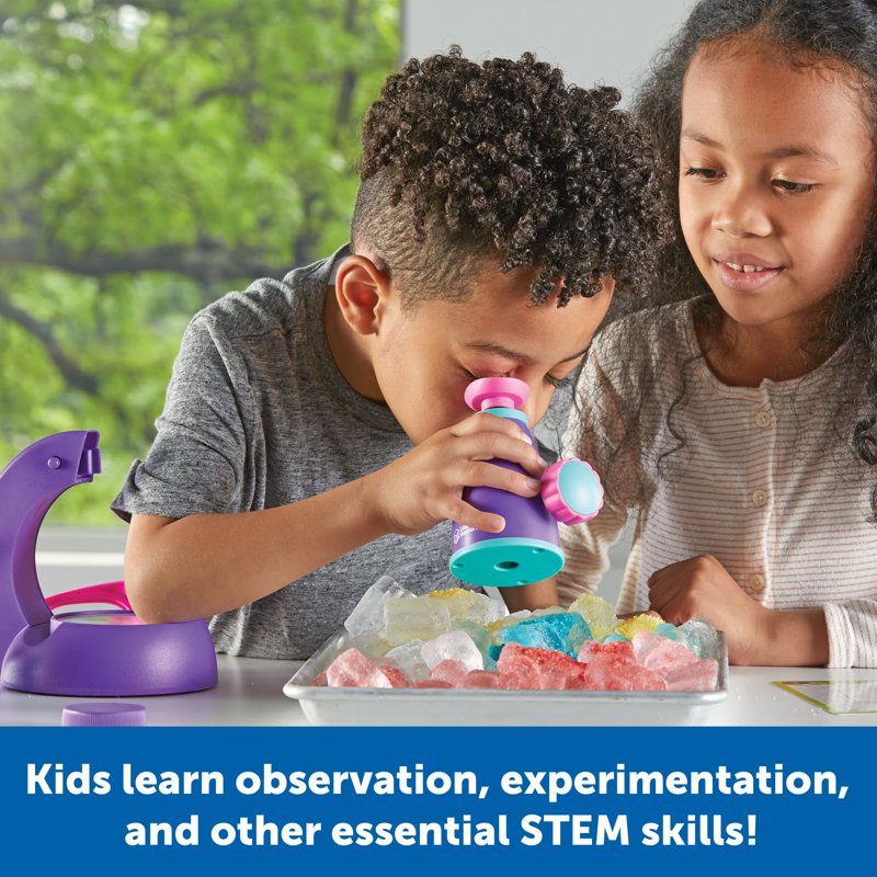 Kids Science Lab Set with 45 Experiments for Ages 3+ Pink - STEM Learning Kit