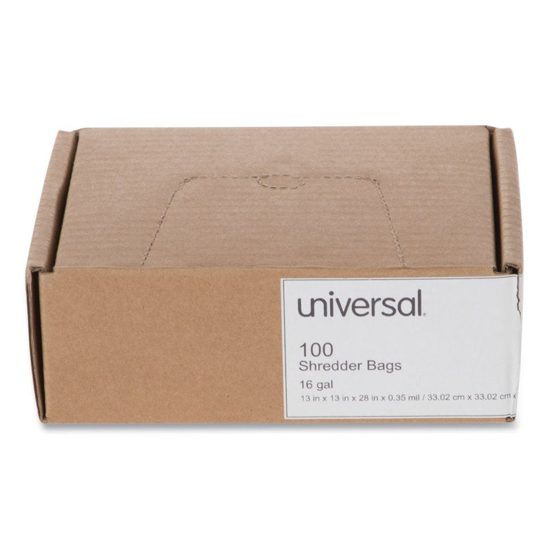 High-Density Shredder Bags 2048 oz Capacity - Clear 100 Count Box