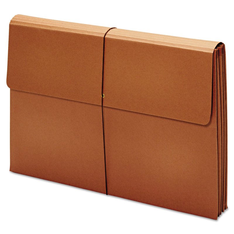 Expanding Wallet 3.5 Inch Capacity - Brown Document Wallet for 12x18 Paper