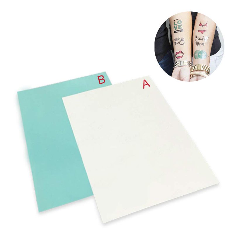 Water Transfer Paper for Temporary Body Tattoos Nail Art A4 Size 10 Sheets