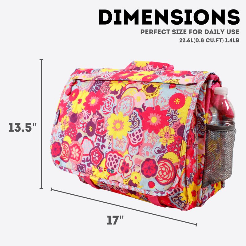 16-Inch Laptop Messenger Bag with Water-Resistant Polyester and Organizer Pockets